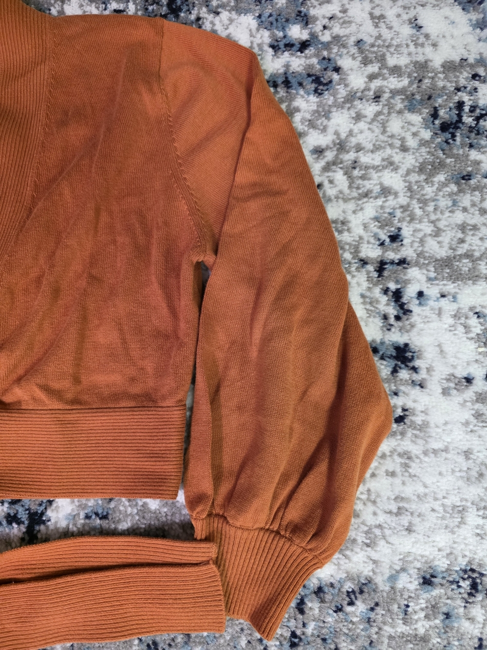 Princess Highway Burnt Orange Wrap Crop Cardigan - Picture 4 of 6